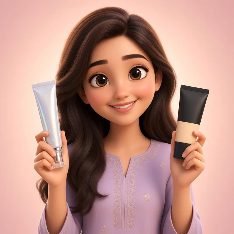 FACES CANADA glow makeup kit – strobe cream and mini foundation tubes, illustration